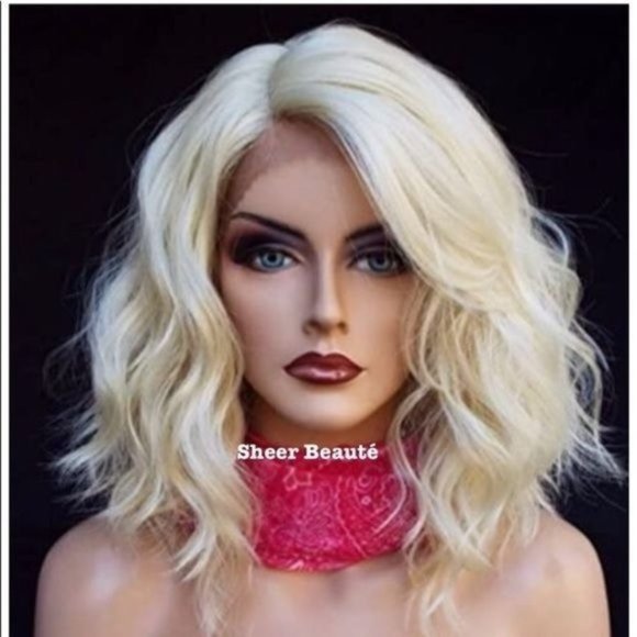 Blonde Wavy Lace Front Wig - Picture 2 of 6